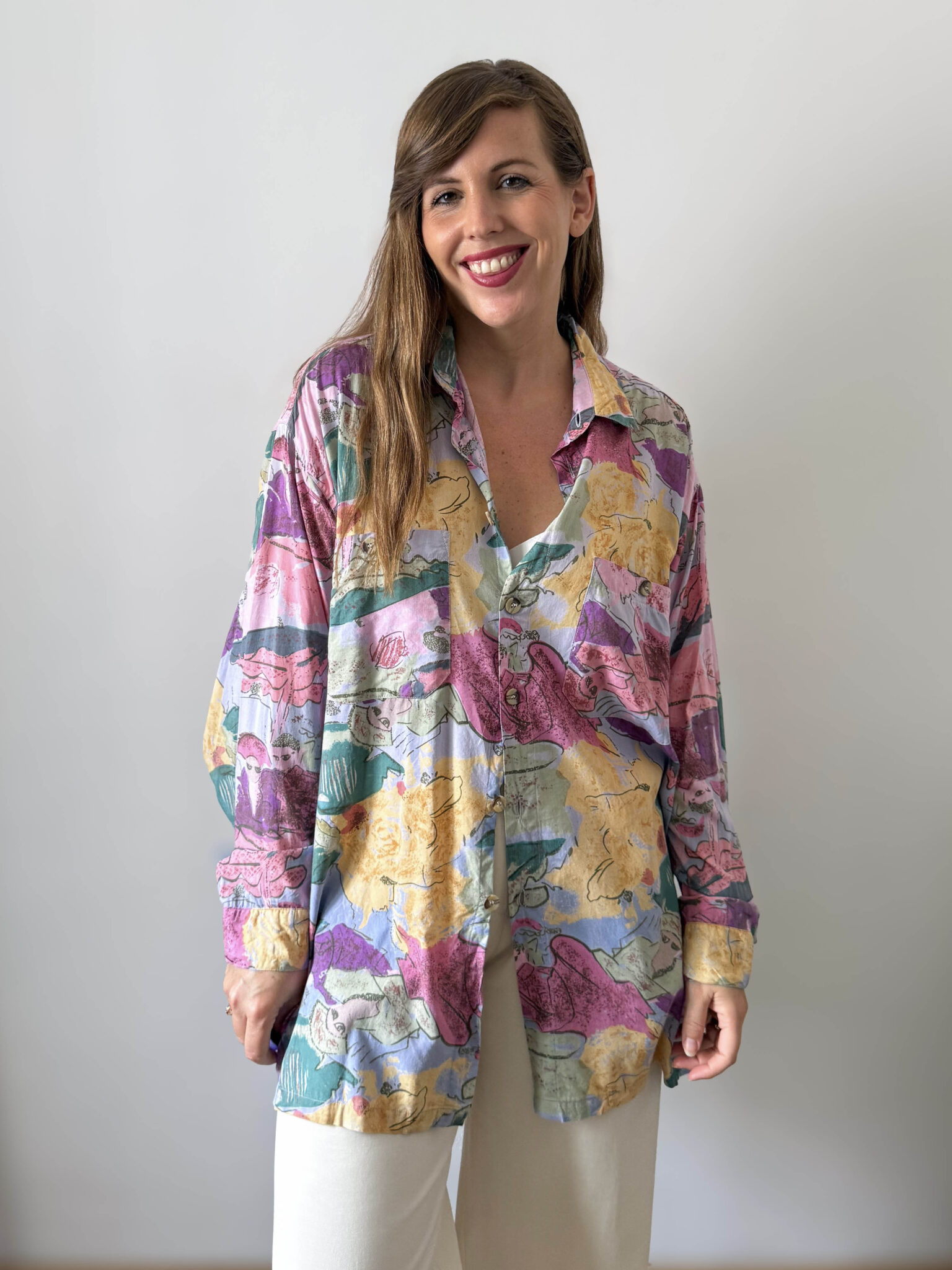 Imagen de Camisa corte oversize estampado pastel (2)