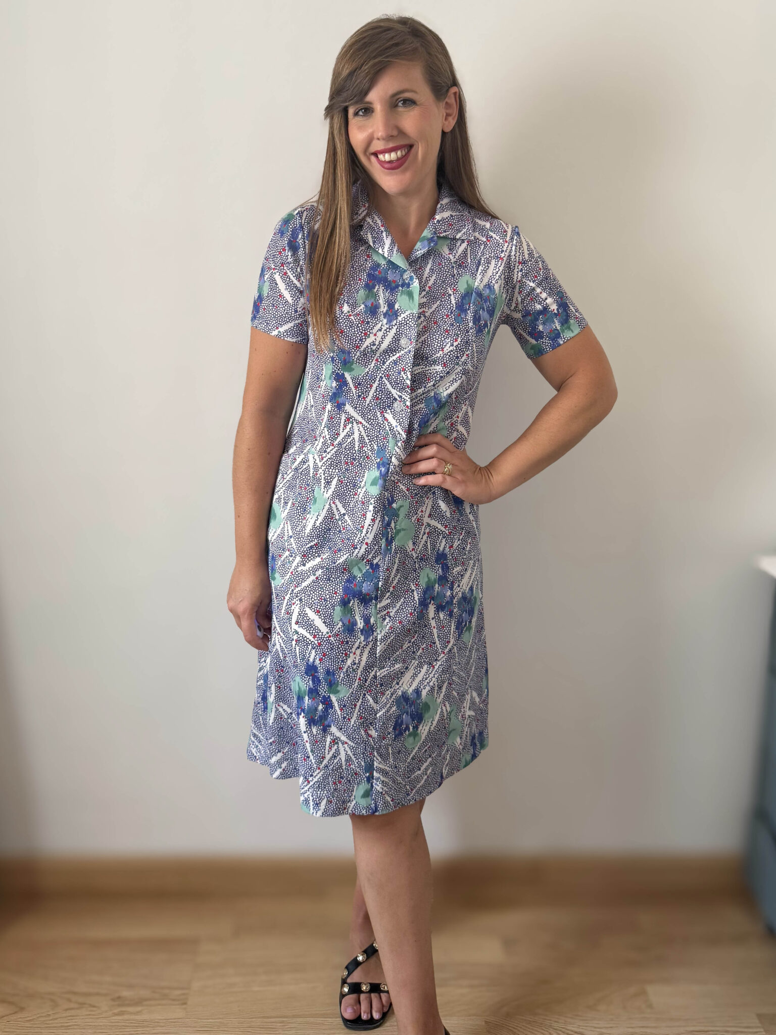 Imagen de Vestido fabricado en francia años70 (2)