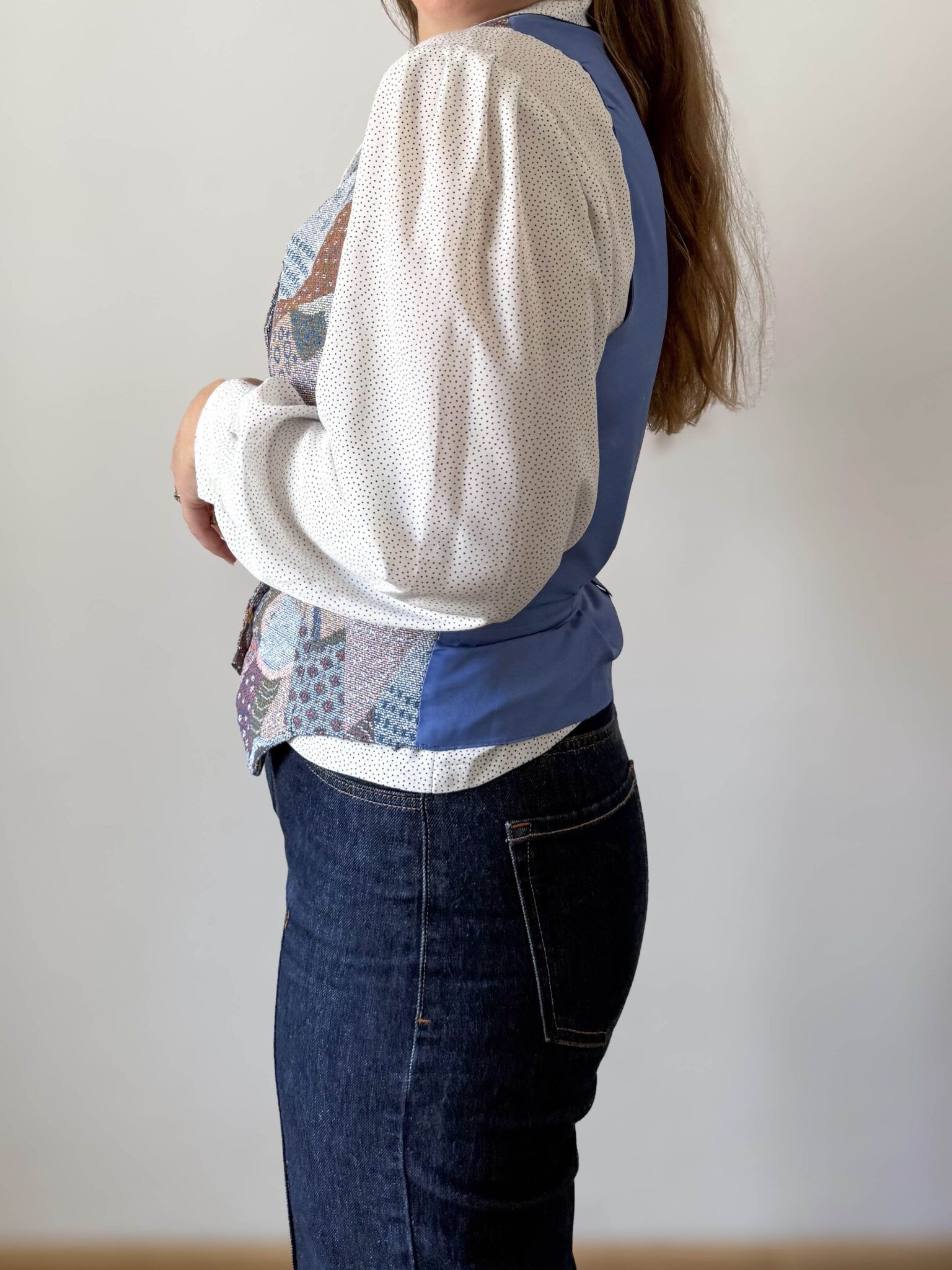 Imagen de Chaleco estampado tejido tapiz (4)