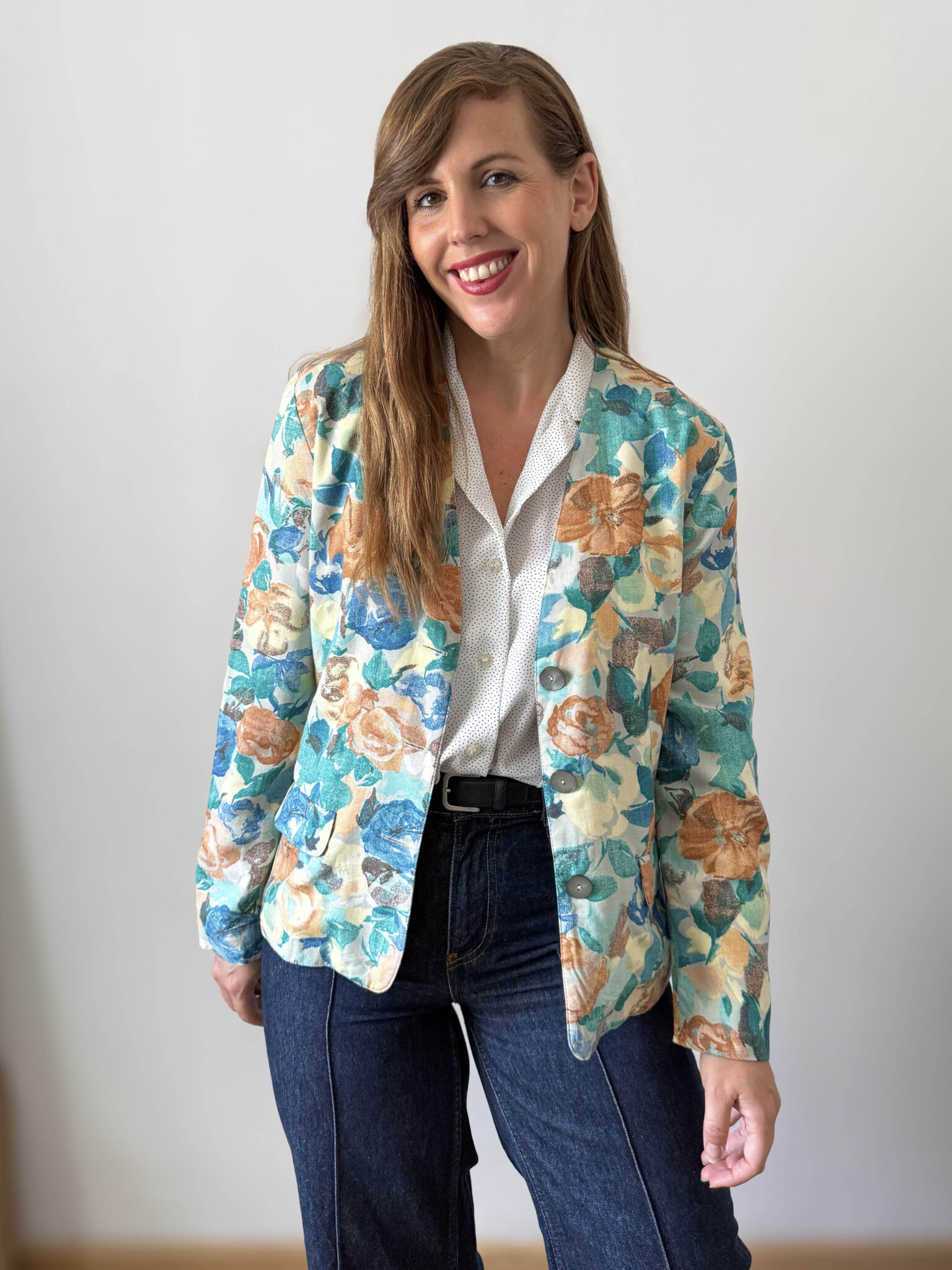 Imagen de Chaqueta francesa estampado flores (3)