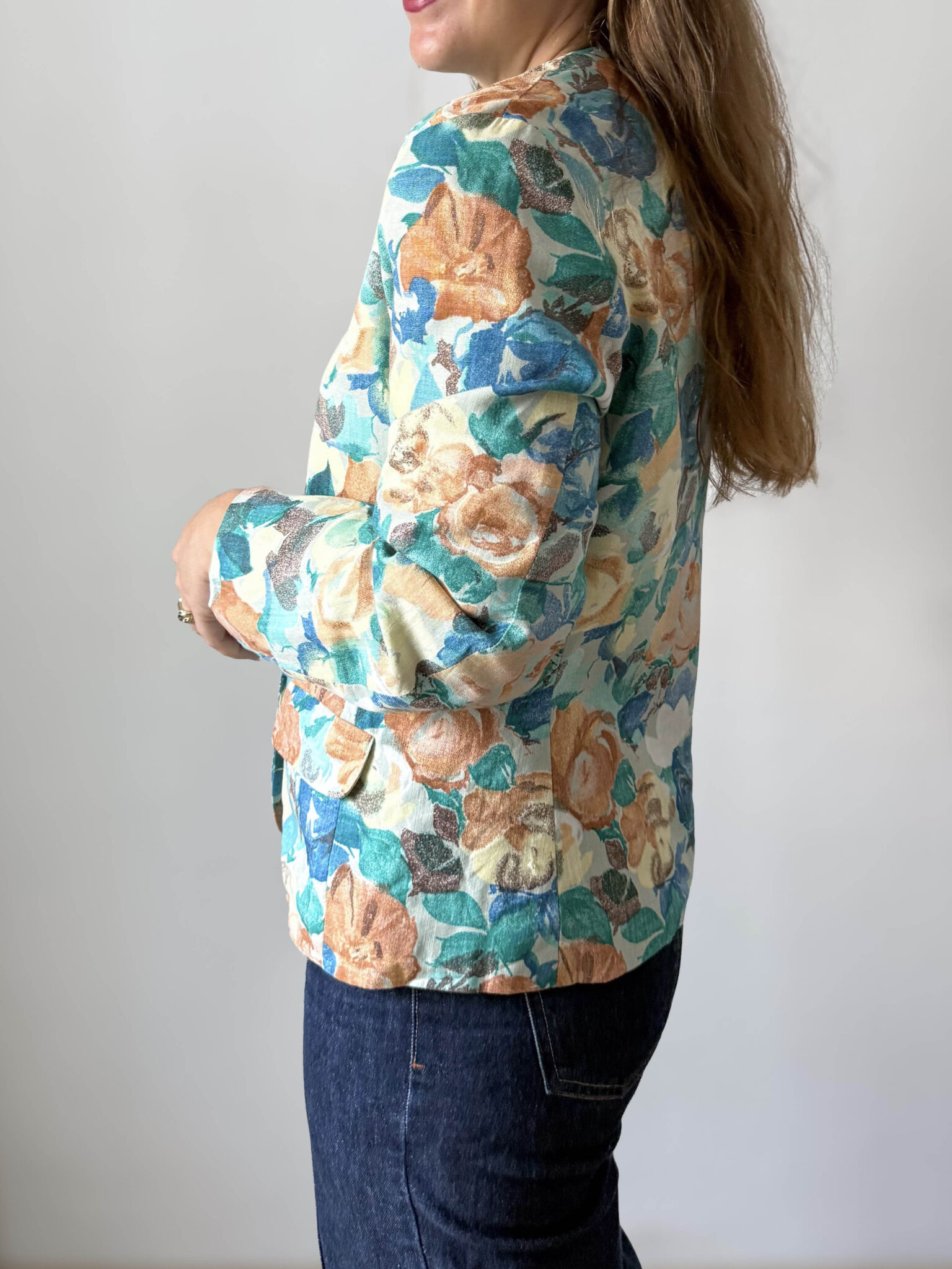 Imagen de Chaqueta francesa estampado flores (5)