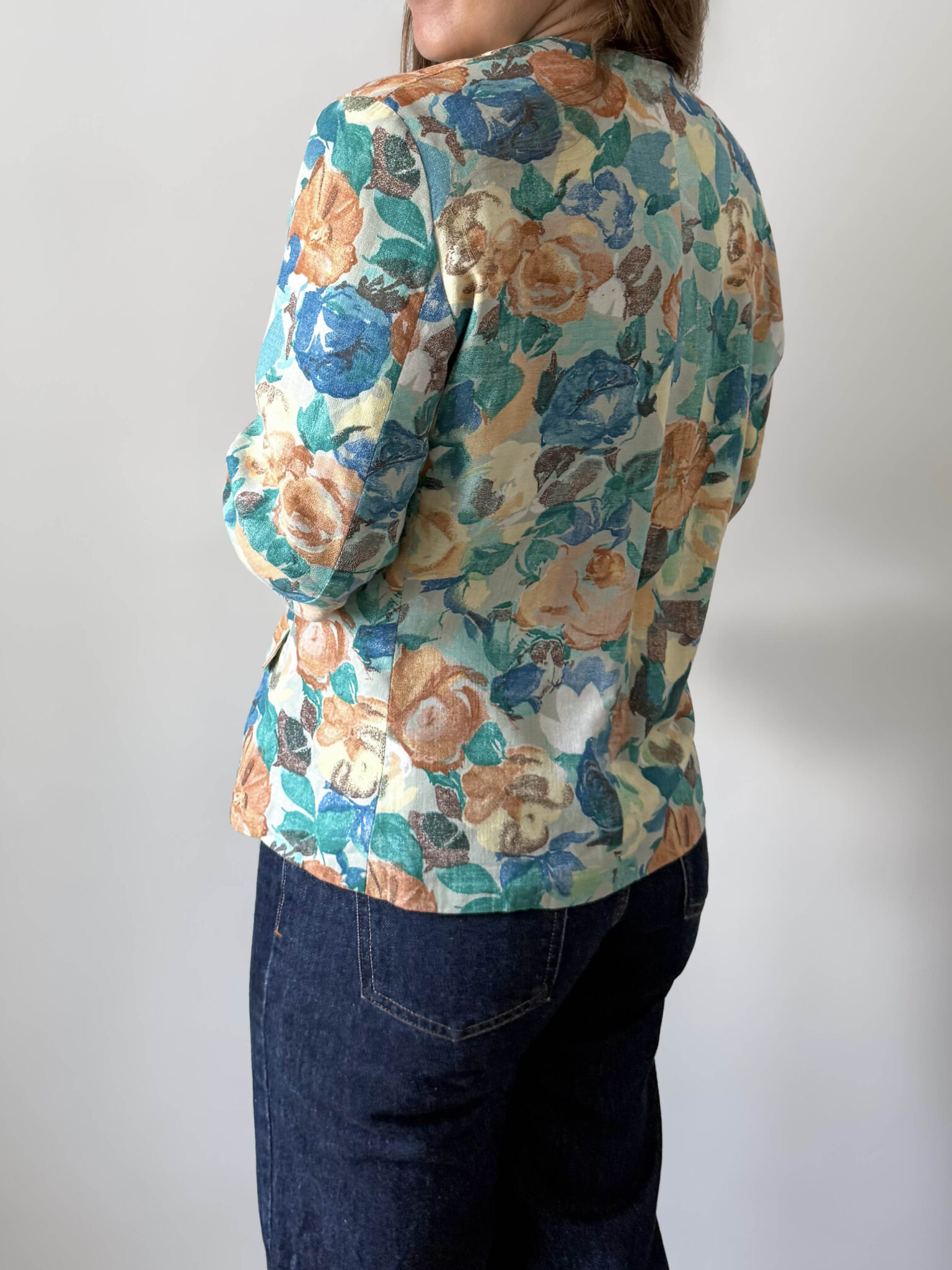 Imagen de Chaqueta francesa estampado flores (6)