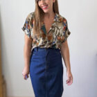 Imagen de Falda denim de talle alto (5)