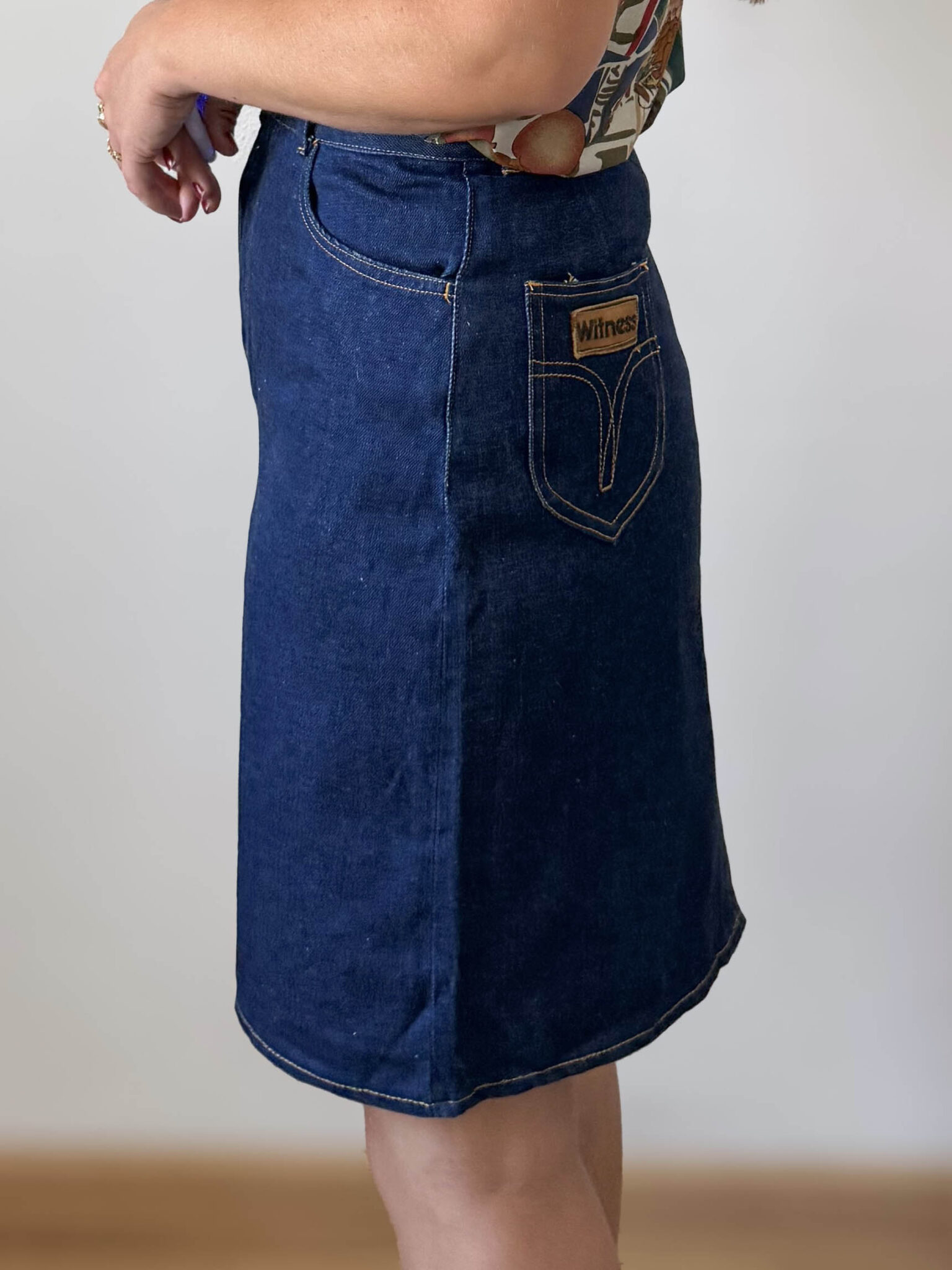 Imagen de Falda denim de talle alto (6)