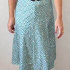 Imagen de Falda midi con flores celestes (2)