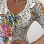 Imagen de Vestido con cuello de crochet (6)