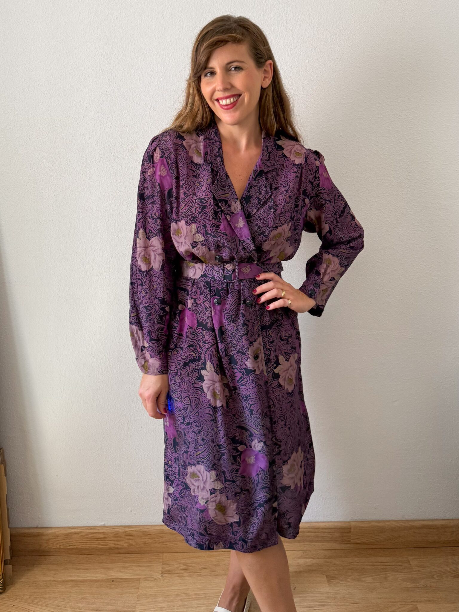 Imagen de Vestido italiano tejido sedoso (4)
