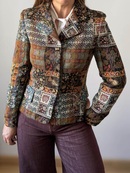 Imagen de Blazer parisina con tejido tapiz (3)