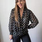 Imagen de Blusa con estampado lunares años70 (1)
