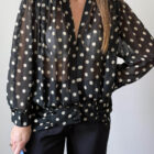 Imagen de Blusa con estampado lunares años70 (11)