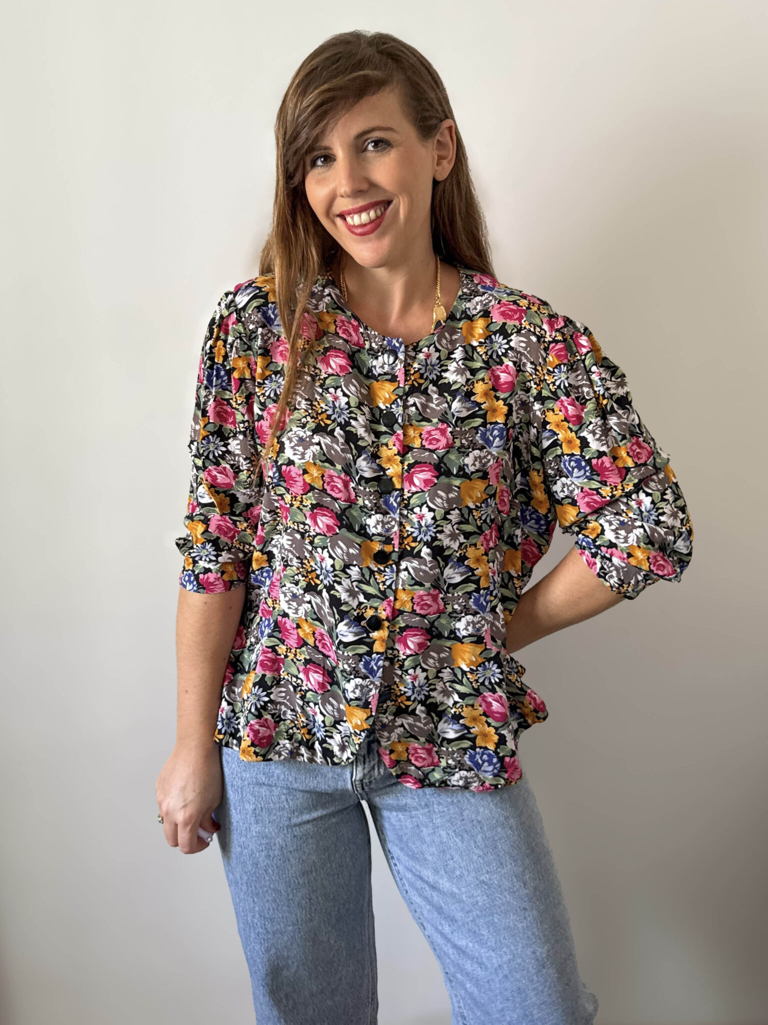 Imagen de Blusa floral corte peplum (2)