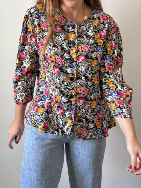 Imagen de Blusa floral corte peplum (3)