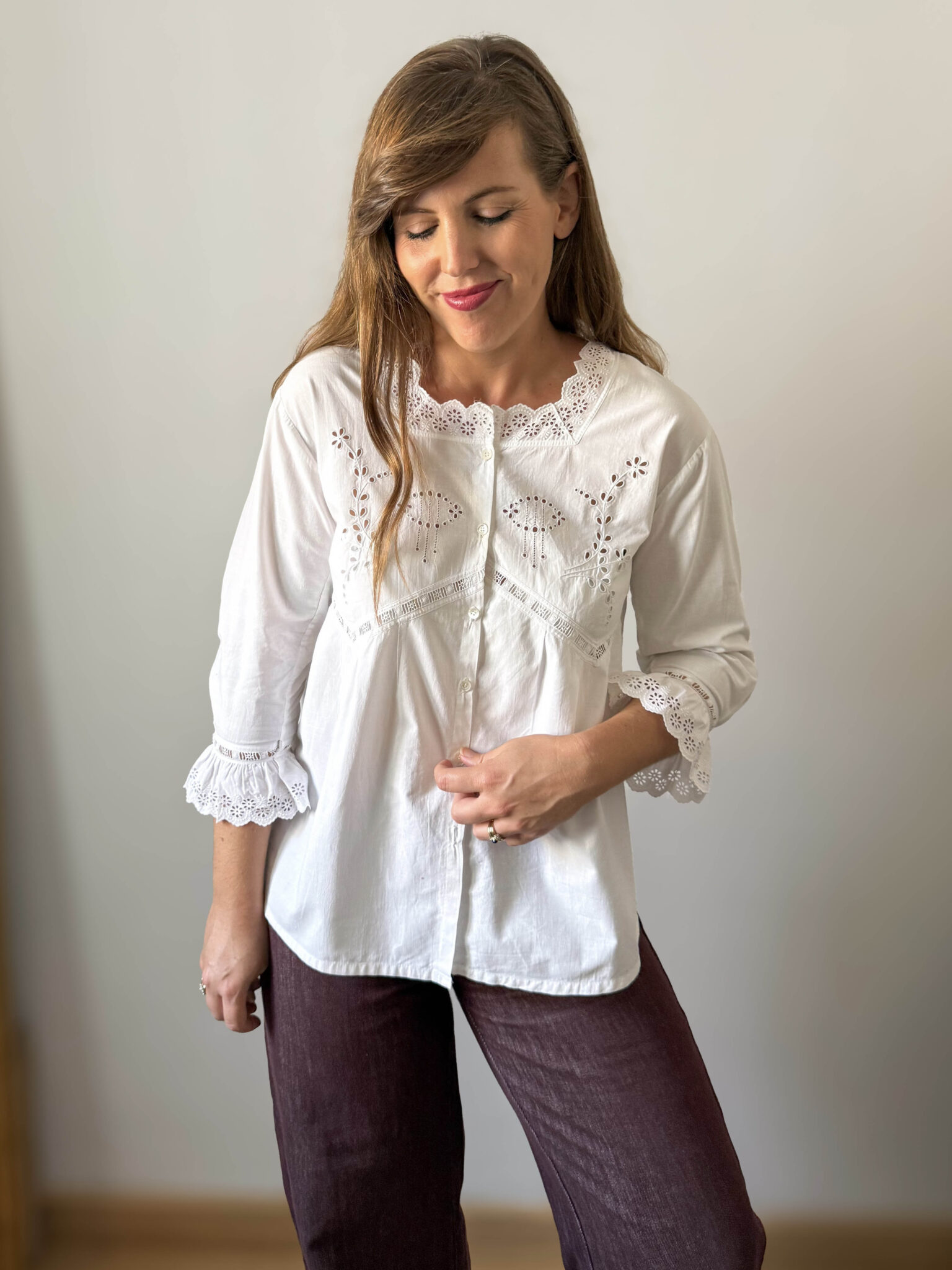 Imagen de Blusa romántica con bordados (1)