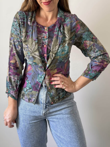 Imagen de Blusa vintage efecto chaqueta (2)