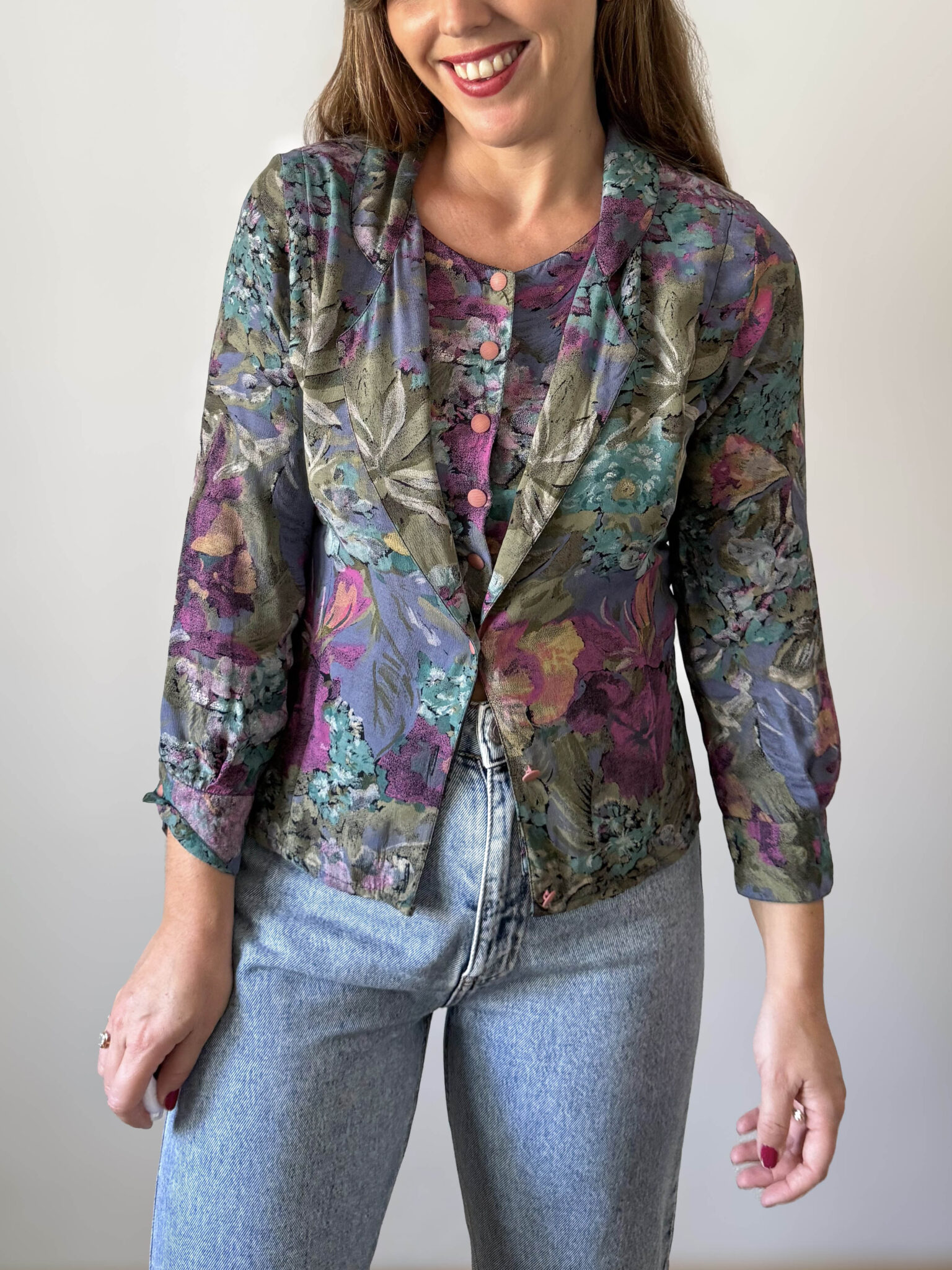 Imagen de Blusa vintage efecto chaqueta (3)