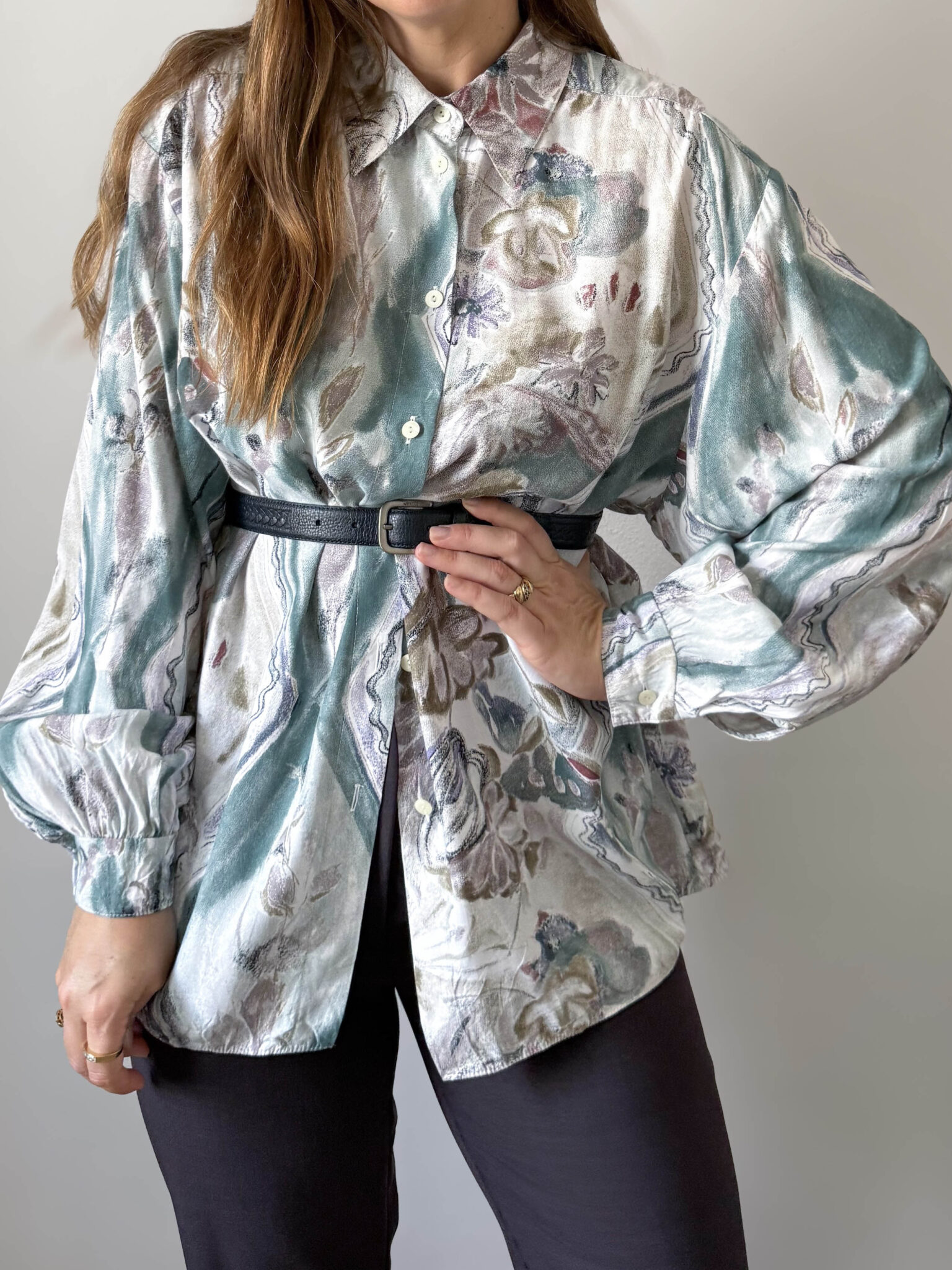Imagen de Camisa estampado efecto acuarela (8)