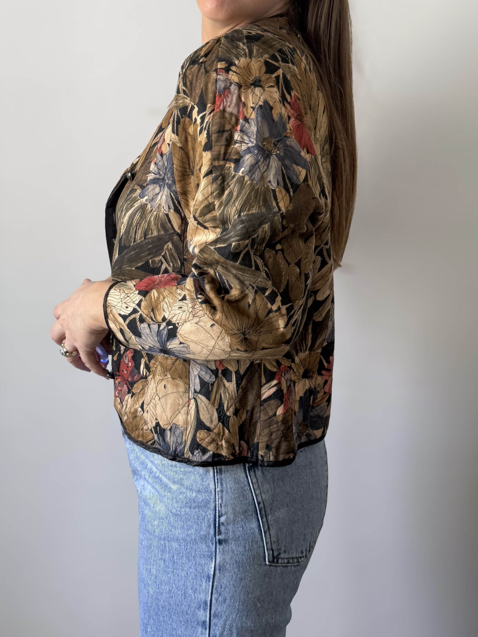 Imagen de Chaqueta acolchada estampado botánico (4)