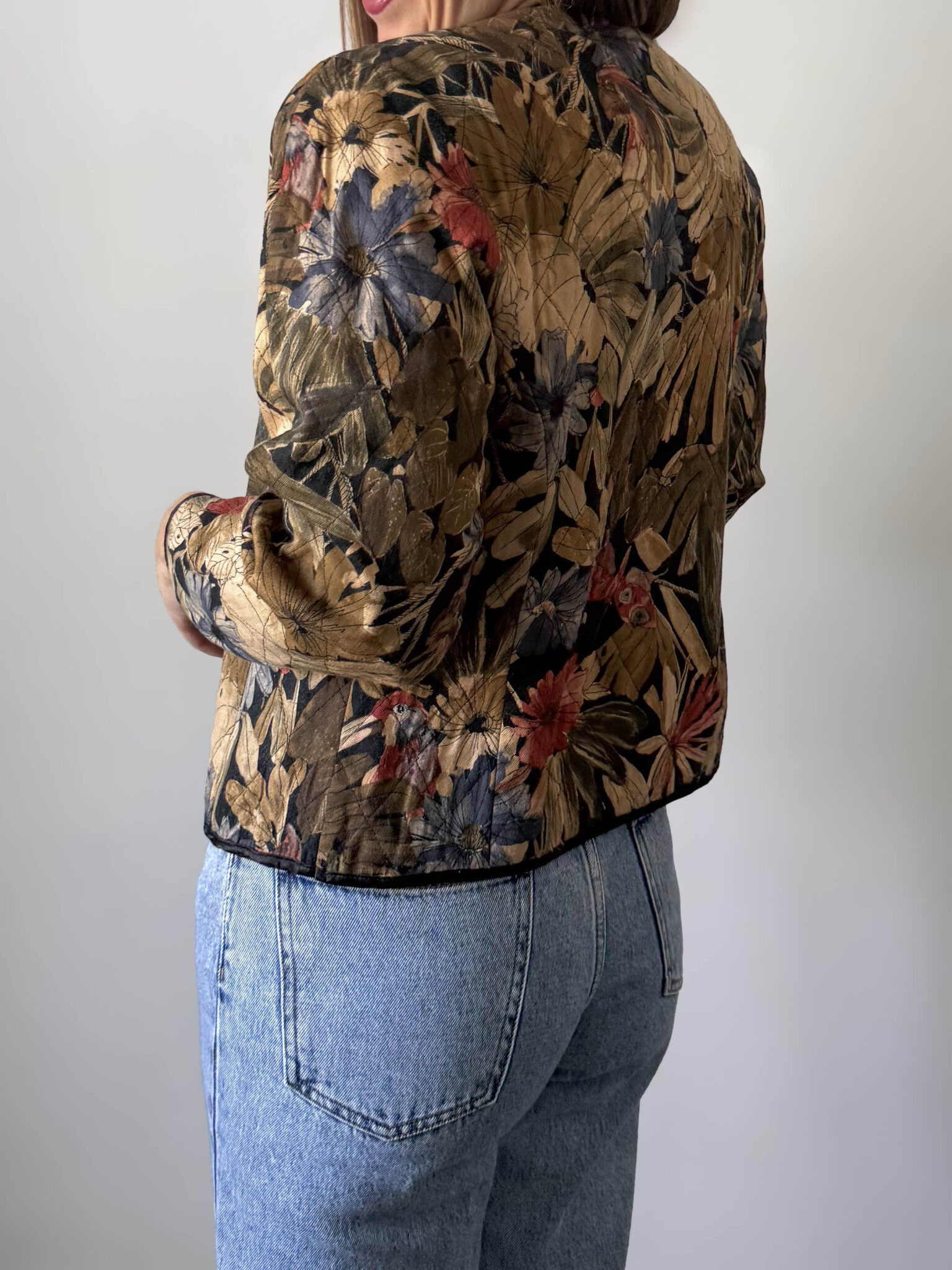 Imagen de Chaqueta acolchada estampado botánico (5)