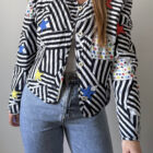 Imagen de Chaqueta acolchada estampado estrellas (2)