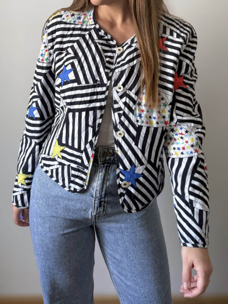Imagen de Chaqueta acolchada estampado estrellas (2)