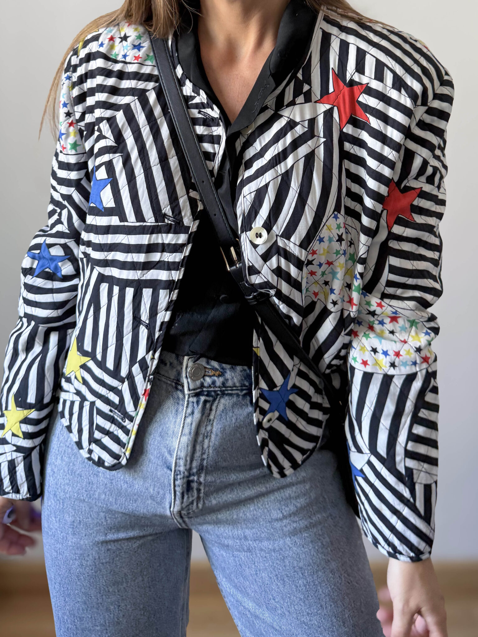 Imagen de Chaqueta acolchada estampado estrellas (7)