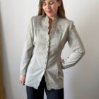Imagen de Chaqueta gris acea bordada (3)