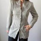 Imagen de Chaqueta gris acea bordada (6)