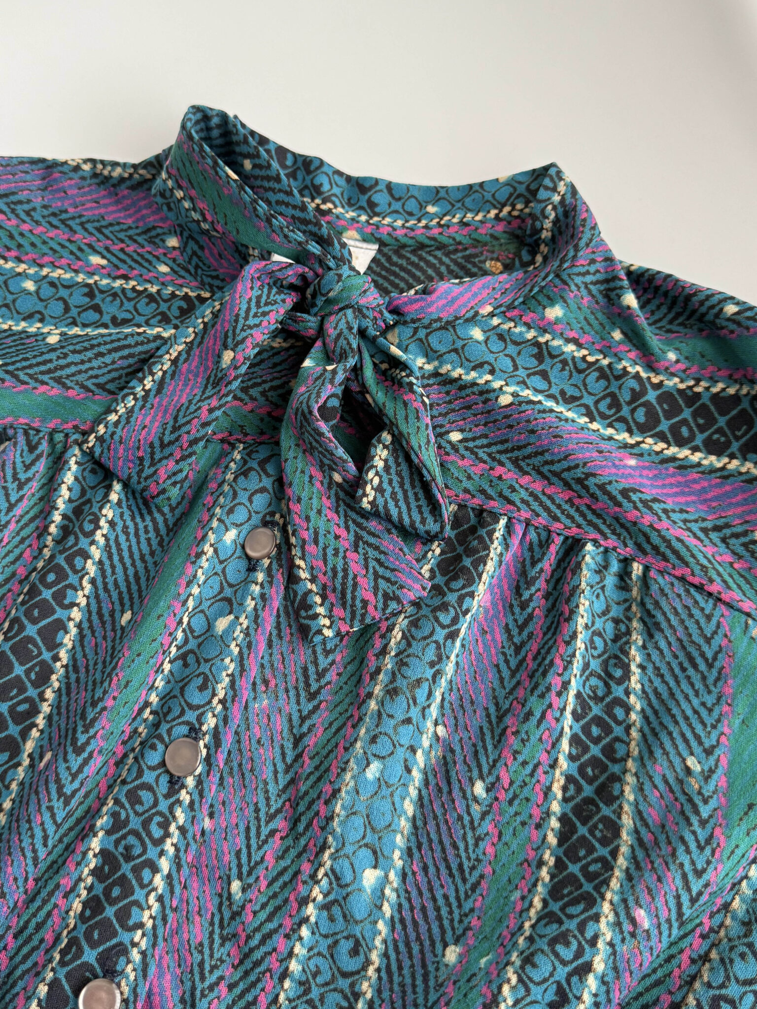 Imagen de Vestido con tablas años70 (2)