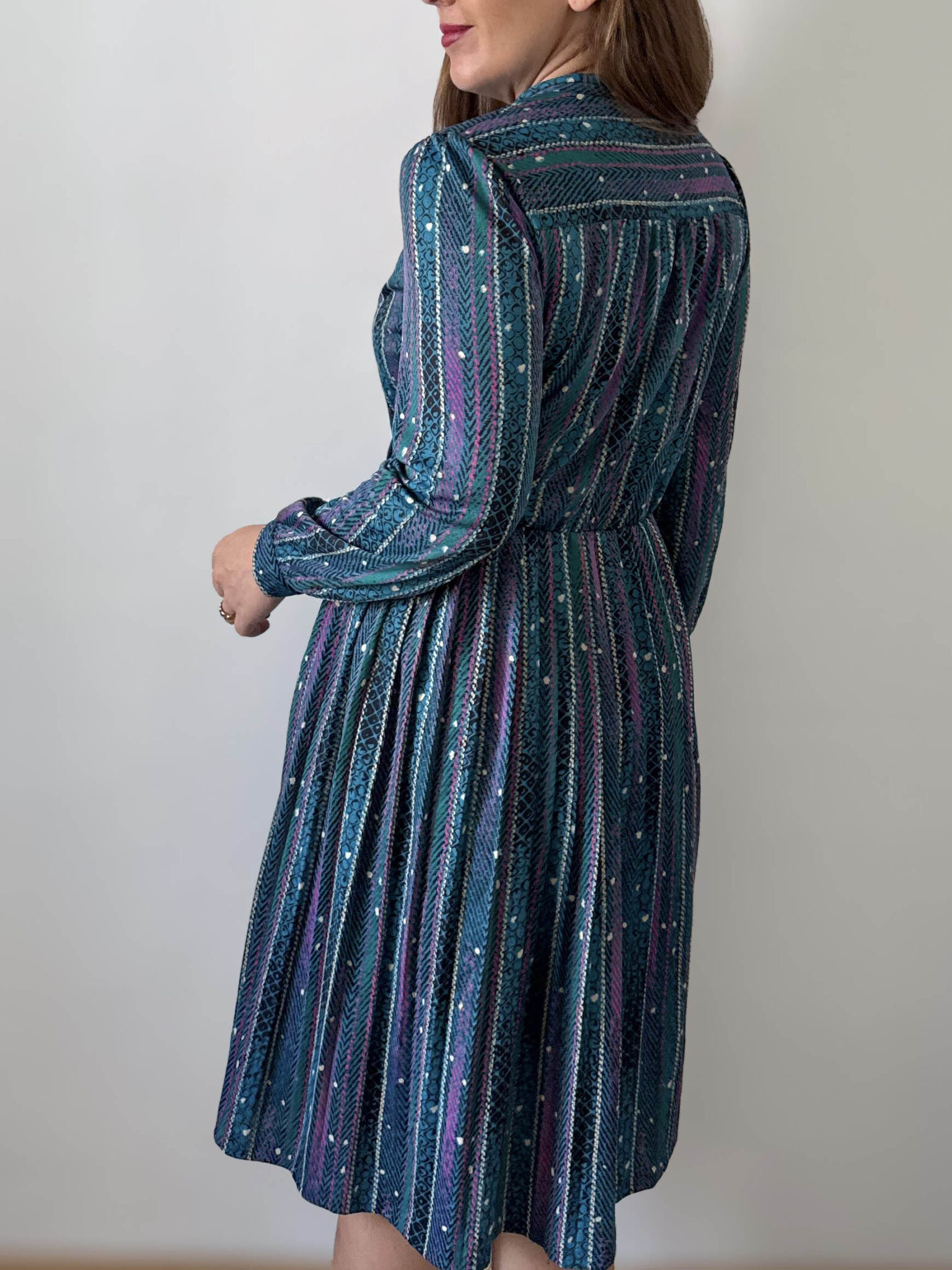 Imagen de Vestido con tablas años70 (6)