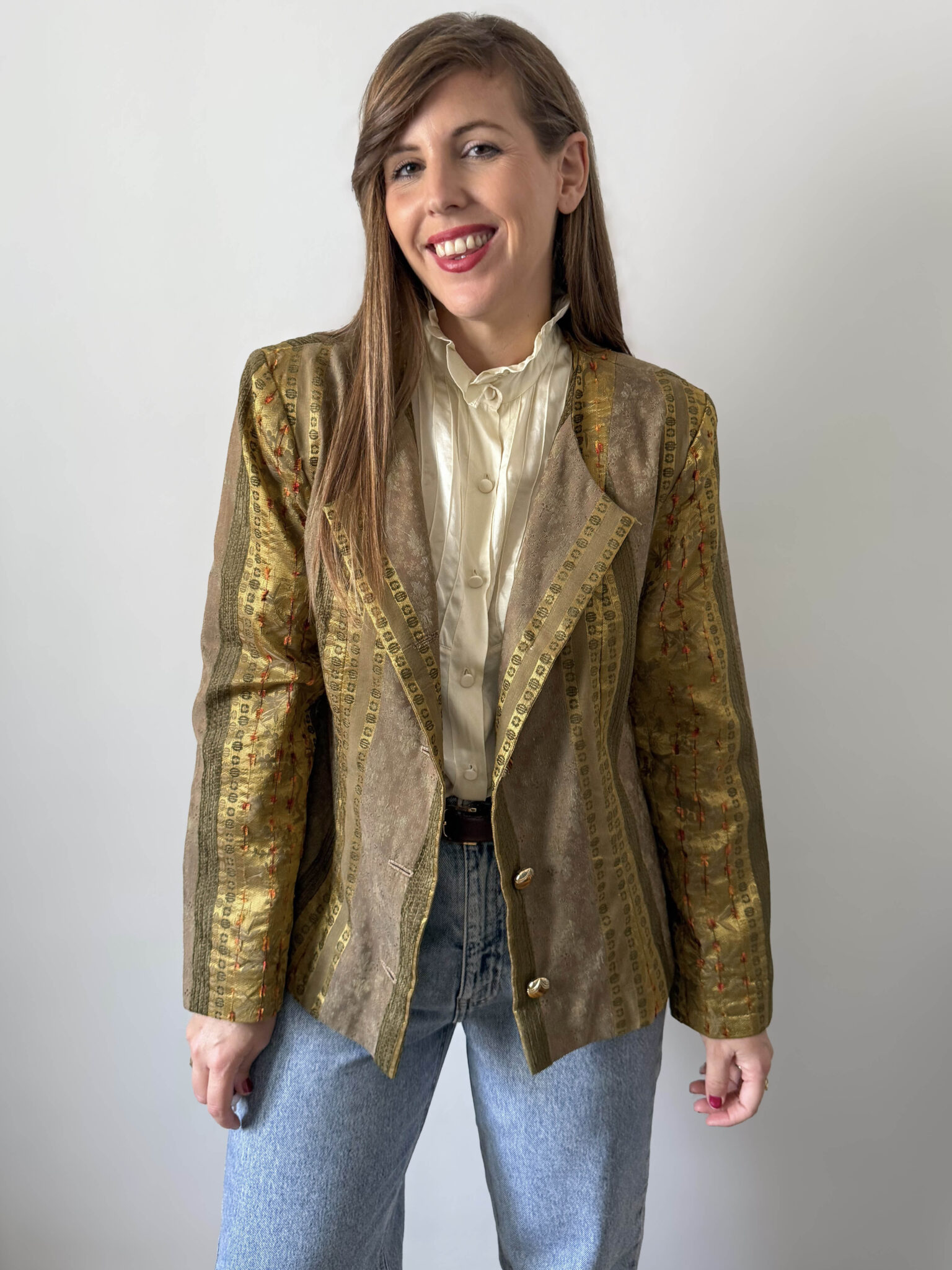 Imagen de Chaqueta parisina tejido brocado (2)